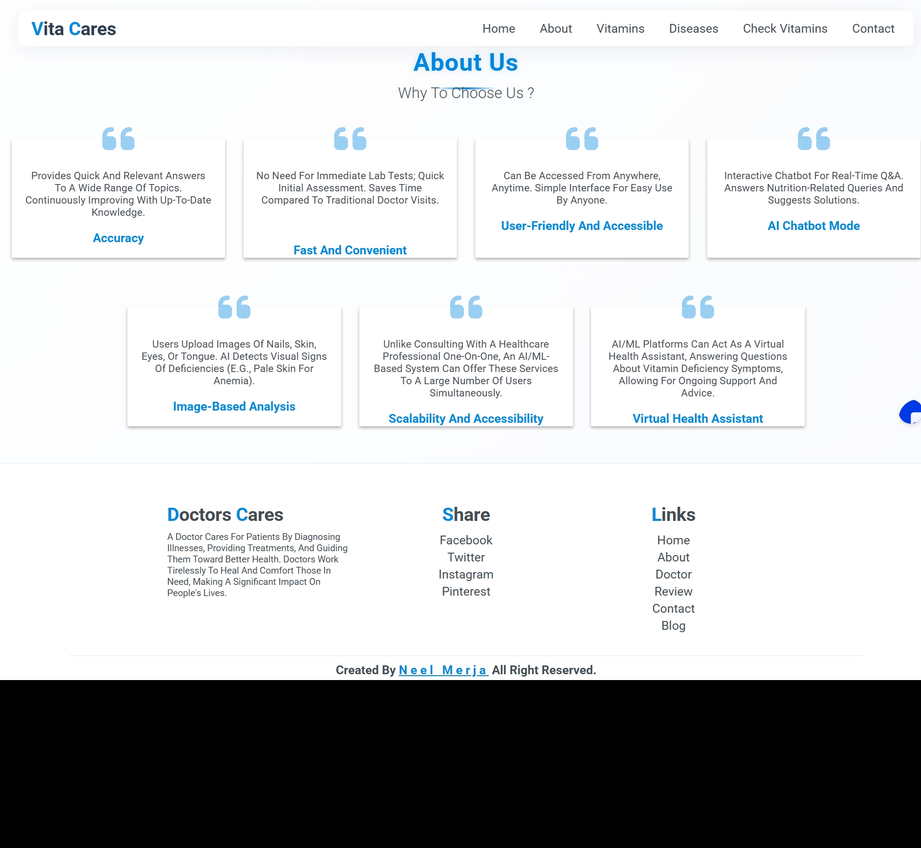 Vitamin Project Screenshot